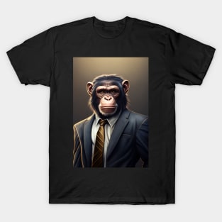 Adorable Wild Monkey In A Suit Animals T-Shirt